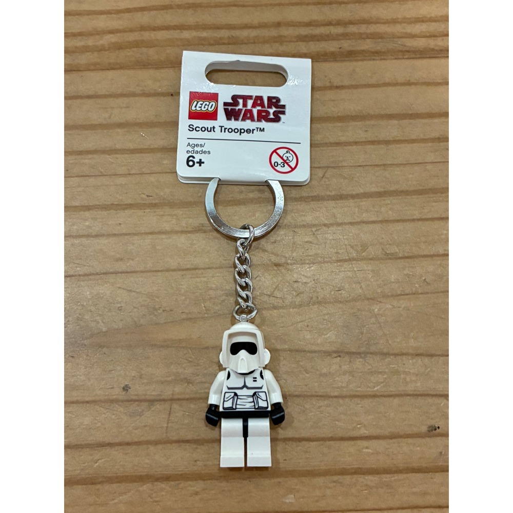 LEGO Star Wars Scout Trooper Minifigure Keychain 852842 White Biker Scout New